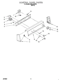 03 - Control Panel parts for Kitchenaid Washer KAWL410BWH1 from AppliancePartsPros.com