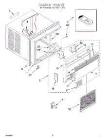 02 - Cabinet parts for Whirlpool Air Conditioner 4ACE07LD0 from AppliancePartsPros.com