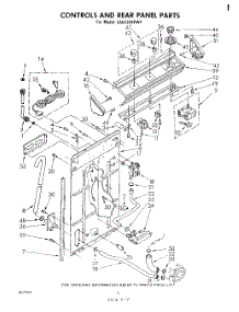 03 - Controls And Rear Panel parts for Whirlpool Washer LA5430XPW0 from AppliancePartsPros.com
