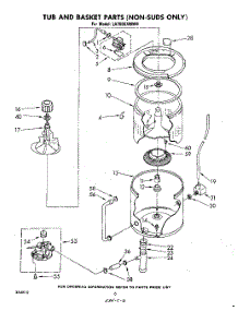 05 - Non Suds Only parts for Whirlpool Washer LA7000XMW0 from AppliancePartsPros.com
