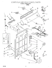 02 - Controls And Rear Panel parts for Whirlpool Washer 3MAS1432FW1 from AppliancePartsPros.com