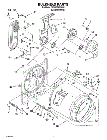 03 - Bulkhead Parts parts for Whirlpool Dryer 7MSGDS800MQ1 from AppliancePartsPros.com