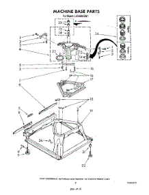 07 - Machine Base parts for Whirlpool Washer LA5400XSW1 from AppliancePartsPros.com