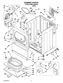 02 - Cabinet Parts parts for Whirlpool Dryer MDE17CSAZW0 from AppliancePartsPros.com