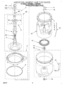 03 - Agitator, Basket And Tub parts for Whirlpool Washer LLR9245DQ0 from AppliancePartsPros.com