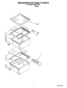 03 - Refrigerator Shelf Parts parts for Whirlpool Refrigerator IS25CFXTQ01 from AppliancePartsPros.com