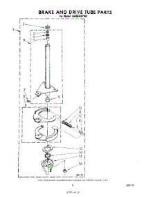 09 - Brake And Drive Tube parts for Whirlpool Washer LA6000XPW2 from AppliancePartsPros.com