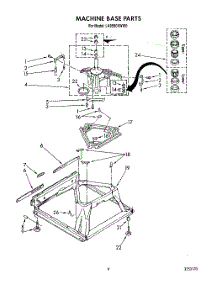 07 - Machine Base parts for Whirlpool Washer LA9580XWF0 from AppliancePartsPros.com