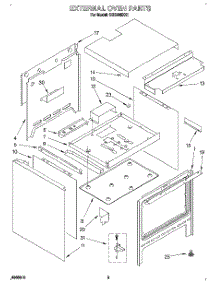 02 - External Oven parts for Whirlpool Range SGS395XX1 from AppliancePartsPros.com