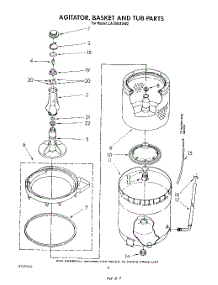 04 - Agitator, Basket And Tub parts for Whirlpool Washer LA7800XSW2 from AppliancePartsPros.com