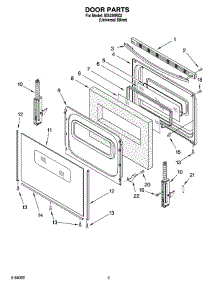 04 - Door Parts parts for Whirlpool Range IES356RD2 from AppliancePartsPros.com