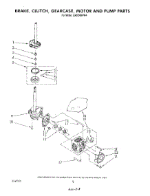 06 - Brake, Clutch, Gearcase, Motor And Pump parts for Whirlpool Washer LA6000XPW4 from AppliancePartsPros.com