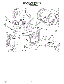 04 - Bulkhead Parts parts for Whirlpool Dryer IJ70002 from AppliancePartsPros.com
