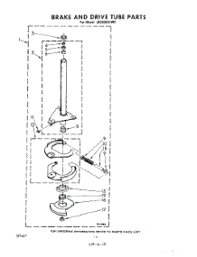 09 - Brake And Drive Tube parts for Whirlpool Washer LB5300XLW0 from AppliancePartsPros.com
