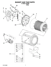 05 - Basket And Tub Parts parts for Whirlpool Washer IFR42000 from AppliancePartsPros.com