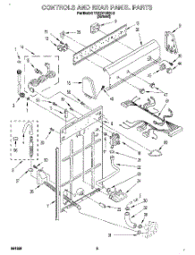02 - Controls And Rear Panel parts for Whirlpool Washer 7RAX5133AL0 from AppliancePartsPros.com