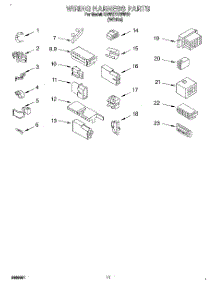 08 - Wiring Harness parts for Kitchenaid Washer KAWE777BWH0 from AppliancePartsPros.com