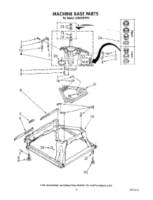 08 - Machine Base parts for Whirlpool Washer LA5430XTW1 from AppliancePartsPros.com