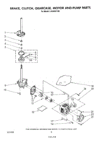 06 - Brake, Clutch, Gearcase, Motor And Pump parts for Whirlpool Washer LA5300XTW0 from AppliancePartsPros.com
