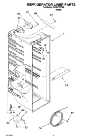 02 - Refrigerator Liner Parts parts for Whirlpool Refrigerator IS25CFXTQ00 from AppliancePartsPros.com