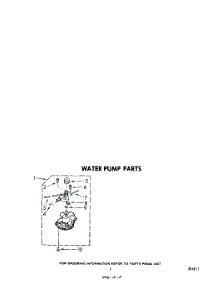05 - Water Pump parts for Whirlpool Washer LA5300XKW1 from AppliancePartsPros.com