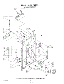 03 - Rear Panel parts for Kitchenaid Washer KAWE800SWH1 from AppliancePartsPros.com