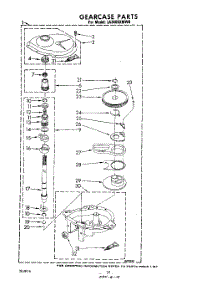 10 - Gearcase Parts parts for Whirlpool Washer LA3400XMW0 from AppliancePartsPros.com