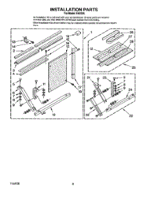 06 - Installation parts for Whirlpool Air Conditioner RH203A from AppliancePartsPros.com