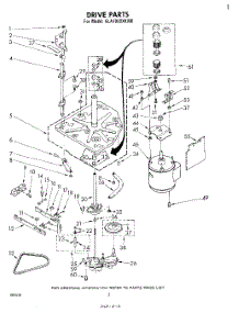 02 - Drive parts for Whirlpool Washer GLA7900XKW0 from AppliancePartsPros.com