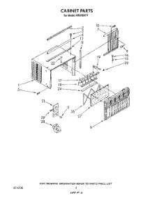04 - Cabinet parts for Whirlpool Air Conditioner AR0700XT1 from AppliancePartsPros.com