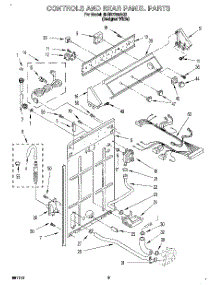 02 - Controls And Rear Panel parts for Whirlpool Washer 6LBR7255AQ2 from AppliancePartsPros.com