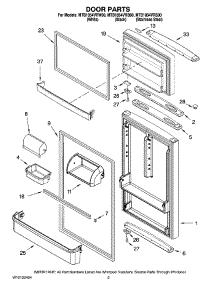 02 - Door Parts parts for Maytag Refrigerator MTB1854VRS00 from AppliancePartsPros.com