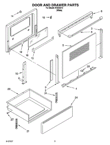 03 - Door And Drawer Parts parts for Whirlpool Range IKE33310 from AppliancePartsPros.com