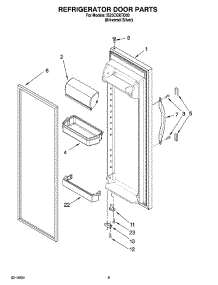 06 - Refrigerator Door Parts parts for Whirlpool Refrigerator IS25CGXTD00 from AppliancePartsPros.com