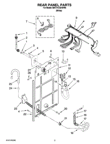 04 - Rear Panel Parts parts for Maytag Washer MAT14CSAWW0 from AppliancePartsPros.com