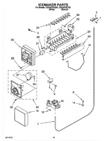 12 - Icemaker Parts, Optional Parts parts for Whirlpool Refrigerator CS25AFXKQ05 from AppliancePartsPros.com