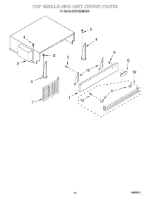 09 - Top Grille And Unit Cover parts for Kitchenaid Refrigerator KSSC36MHS00 from AppliancePartsPros.com