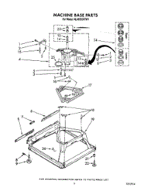 08 - Machine Base parts for Whirlpool Washer 4LA9300XTW1 from AppliancePartsPros.com
