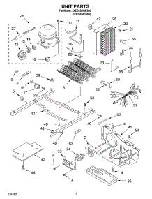 09 - Unit parts for Whirlpool Refrigerator 3XED5SHGKS00 from AppliancePartsPros.com