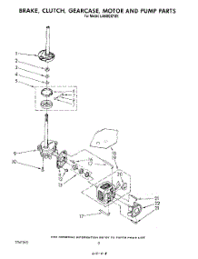 06 - Brake, Clutch, Gearcase, Motor And Pump parts for Whirlpool Washer LA6000XPW5 from AppliancePartsPros.com