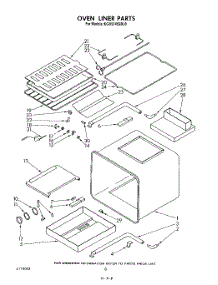 07 - Oven Liner parts for Kitchenaid Oven KGBS145SBL0 from AppliancePartsPros.com