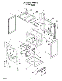 03 - Chassis Parts parts for Whirlpool Range IRE32301 from AppliancePartsPros.com