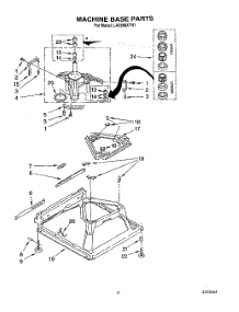07 - Machine Base parts for Whirlpool Washer LA6888XTG1 from AppliancePartsPros.com