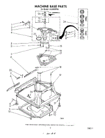 07 - Machine Base parts for Whirlpool Washer LA5500XPW4 from AppliancePartsPros.com