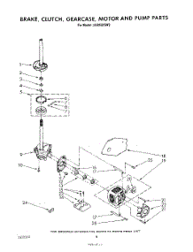 06 - Brake, Clutch, Gearcase, Motor And Pump parts for Whirlpool Washer LA6055XSW2 from AppliancePartsPros.com