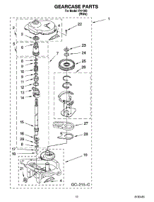 08 - Gearcase Parts parts for Whirlpool Washer IP41000 from AppliancePartsPros.com