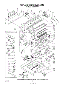 02 - Top And Console parts for Whirlpool Washer LA9800XKW1 from AppliancePartsPros.com