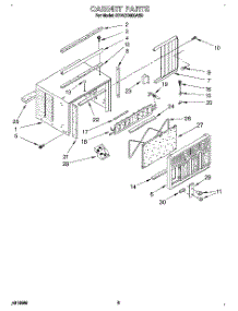 04 - Cabinet parts for Whirlpool Air Conditioner BPAC0500AS0 from AppliancePartsPros.com