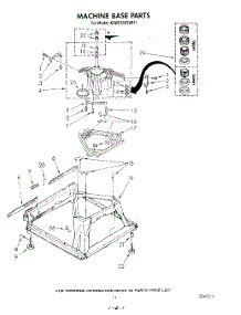 08 - Machine Base parts for Kitchenaid Washer KAWE800SWH1 from AppliancePartsPros.com