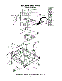 07 - Machine Base parts for Kitchenaid Washer KAWE900TWH0 from AppliancePartsPros.com